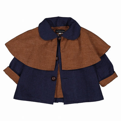 【Maison Marelle】Jacket with AMOVIBLE cape SHERLOCK ジャケット 12m,18m,24m,36m,4y（Sub Image-8） | Coucoubebe/ククベベ