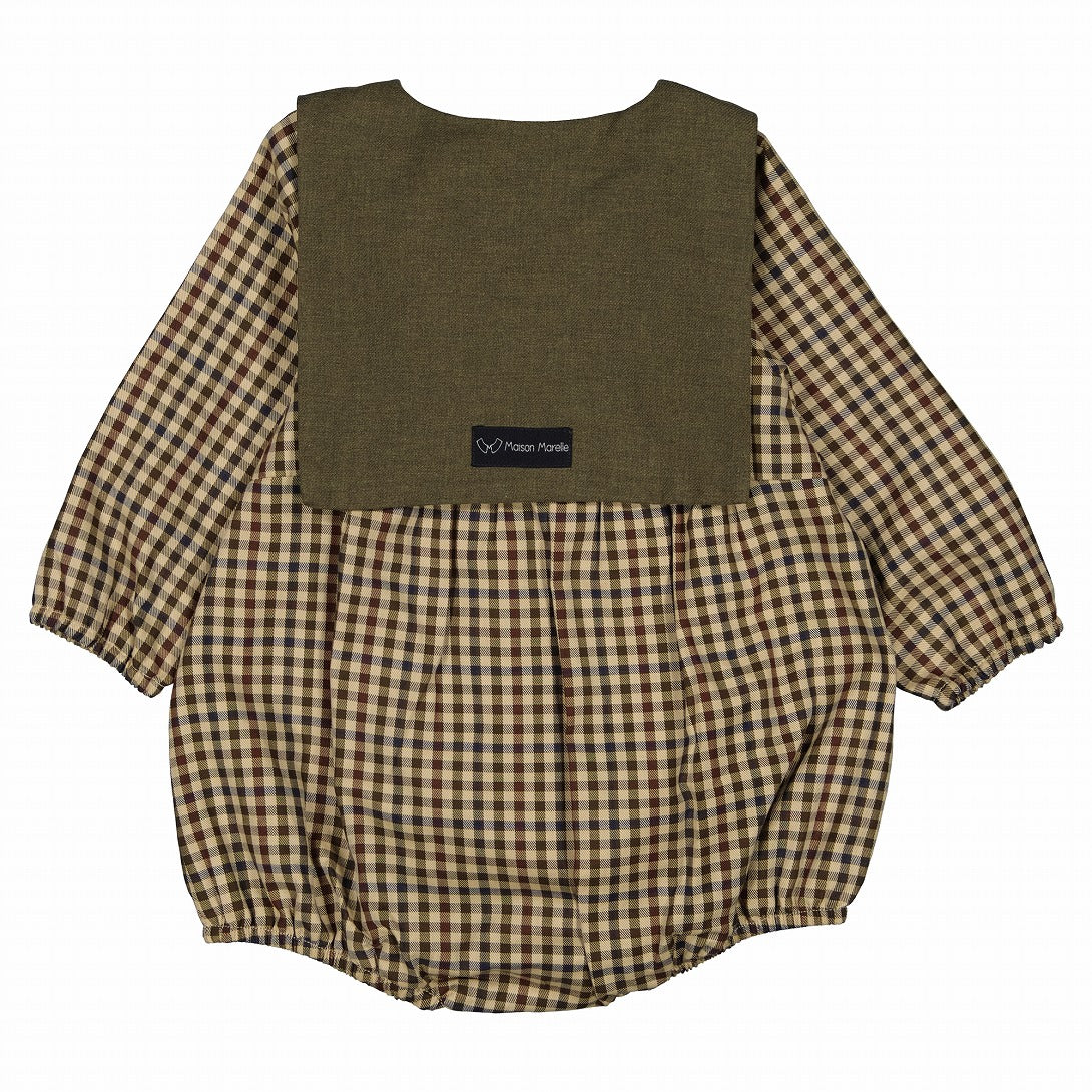 【Maison Marelle】Romper BAC gingham ロンパース 2m,18m,24m  | Coucoubebe/ククベベ