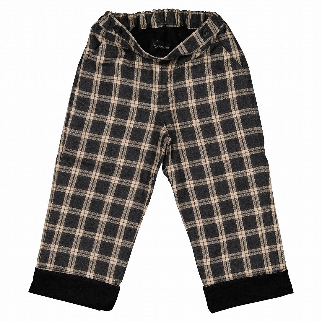 【Maison Marelle】pants LEBON tartan gray dark パンツ 18m,24m,3y,4y,  | Coucoubebe/ククベベ