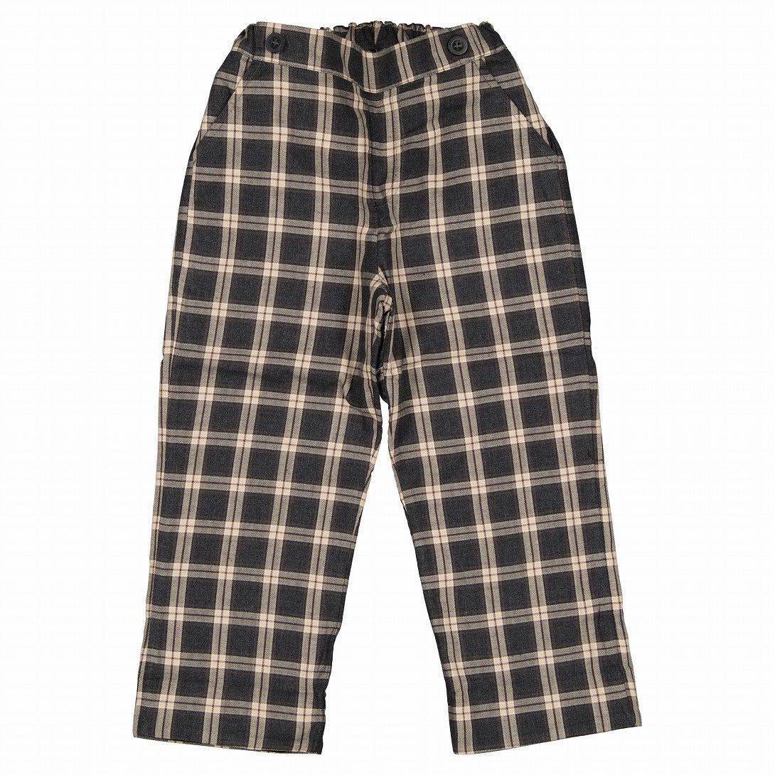 【Maison Marelle】pants LEBON tartan gray dark パンツ 18m,24m,3y,4y,  | Coucoubebe/ククベベ