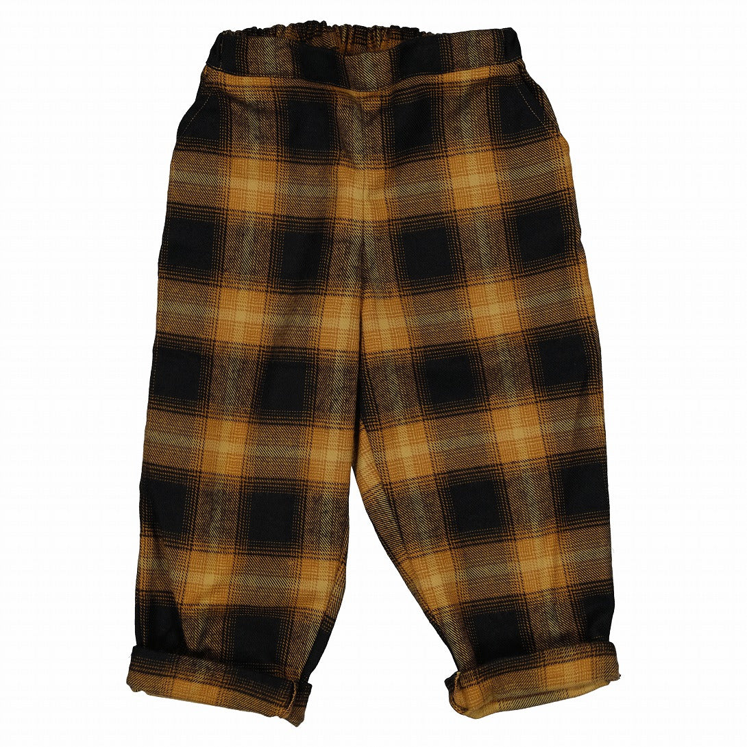 【Maison Marelle】pants LEBON tartan camel black パンツ 18m,24m,3y,4y  | Coucoubebe/ククベベ