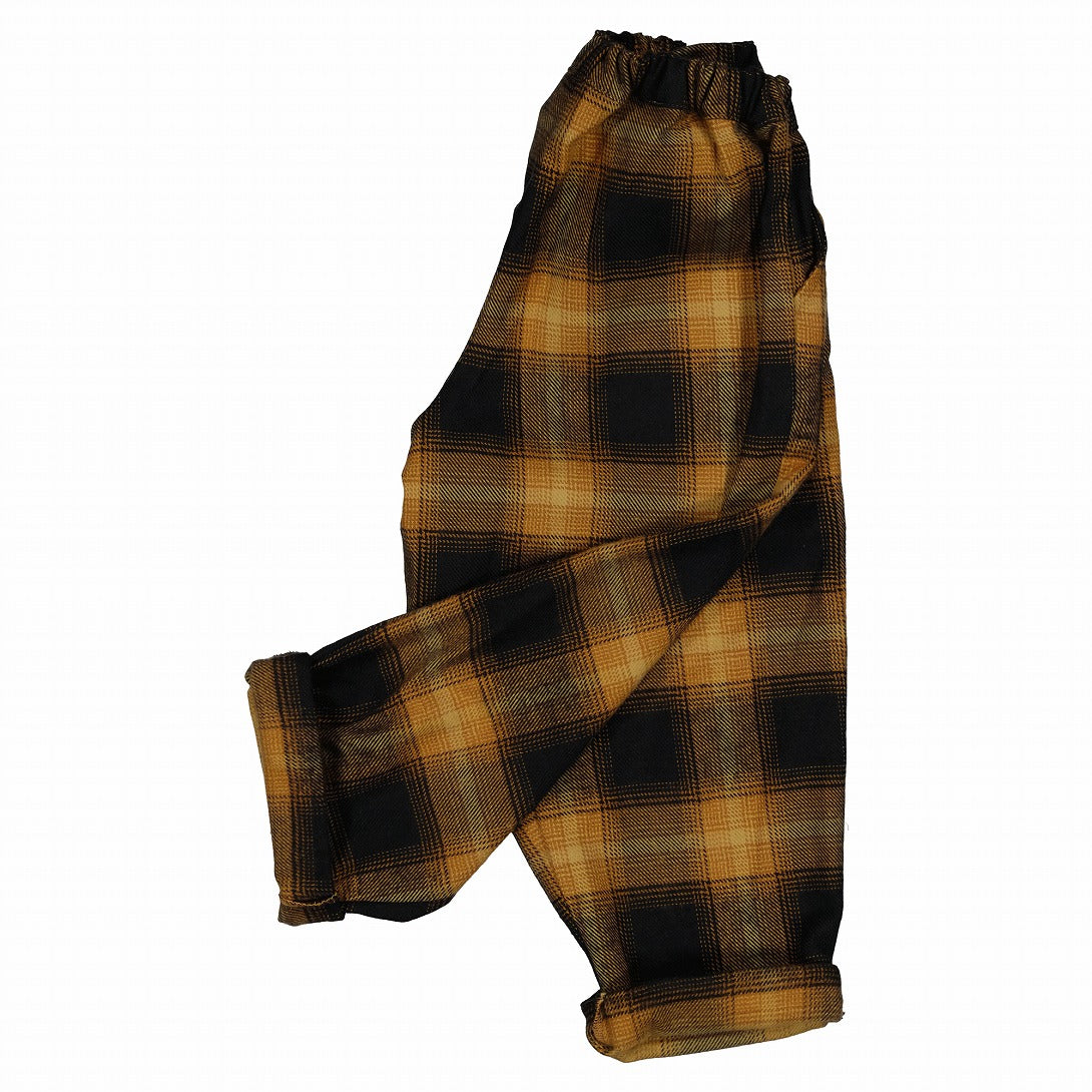 【Maison Marelle】pants LEBON tartan camel black パンツ 18m,24m,3y,4y  | Coucoubebe/ククベベ