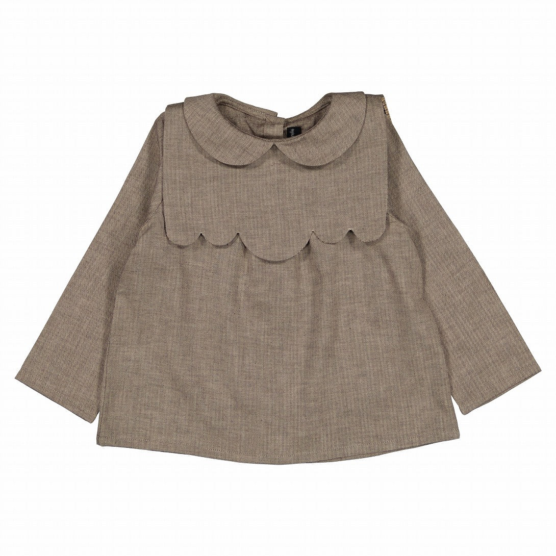 【Maison Marelle】blouse MATIGNON taupe ブラウス 18m,24m,36m  | Coucoubebe/ククベベ