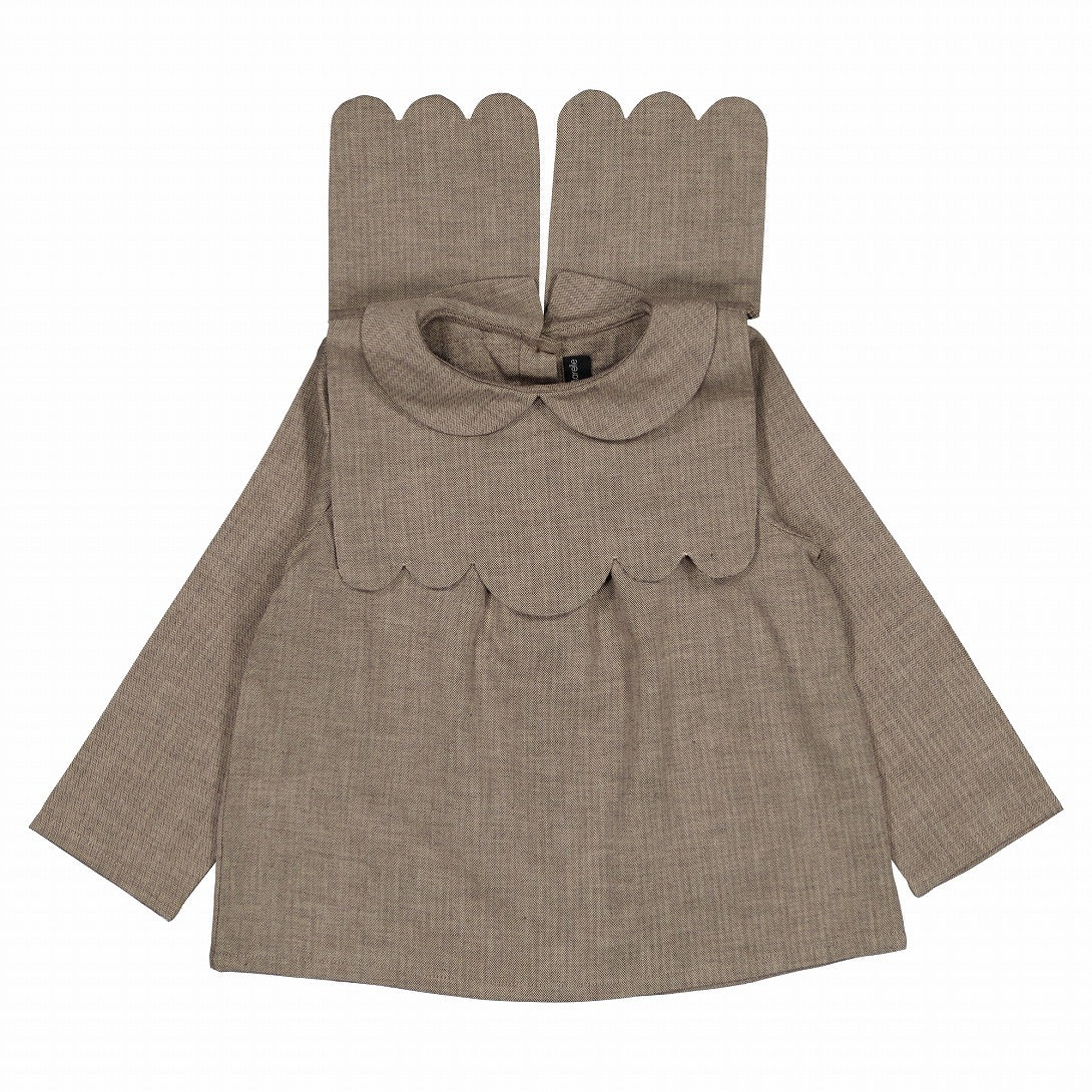 【Maison Marelle】blouse MATIGNON taupe ブラウス 18m,24m,36m  | Coucoubebe/ククベベ