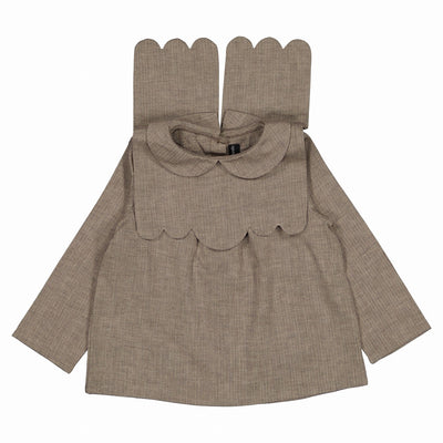 【Maison Marelle】blouse MATIGNON taupe ブラウス 18m,24m,36m（Sub Image-2） | Coucoubebe/ククベベ