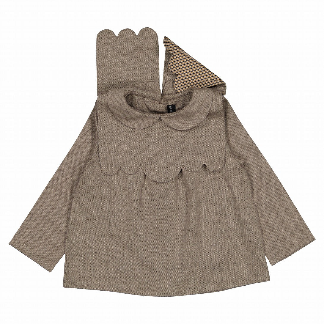 【Maison Marelle】blouse MATIGNON taupe ブラウス 18m,24m,36m  | Coucoubebe/ククベベ