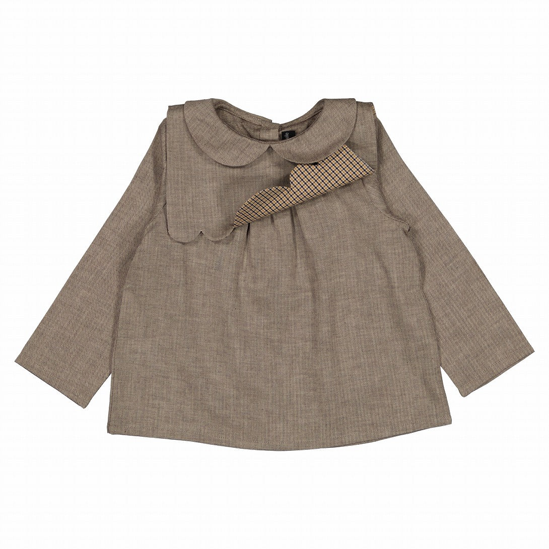 【Maison Marelle】blouse MATIGNON taupe ブラウス 18m,24m,36m  | Coucoubebe/ククベベ