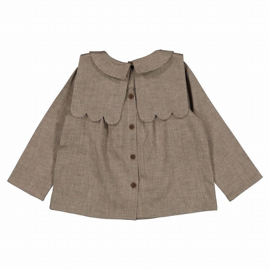 【Maison Marelle】blouse MATIGNON taupe ブラウス 18m,24m,36m  | Coucoubebe/ククベベ