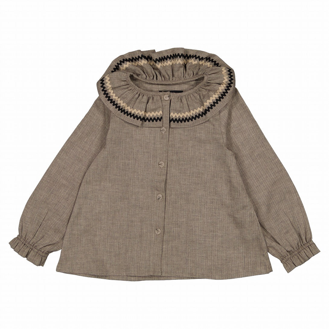 【Maison Marelle】blouse MAESTRIA taupe ブラウス 18m,24m,36m  | Coucoubebe/ククベベ