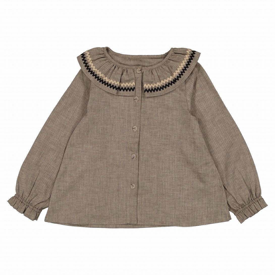 【Maison Marelle】blouse MAESTRIA taupe ブラウス 18m,24m,36m  | Coucoubebe/ククベベ