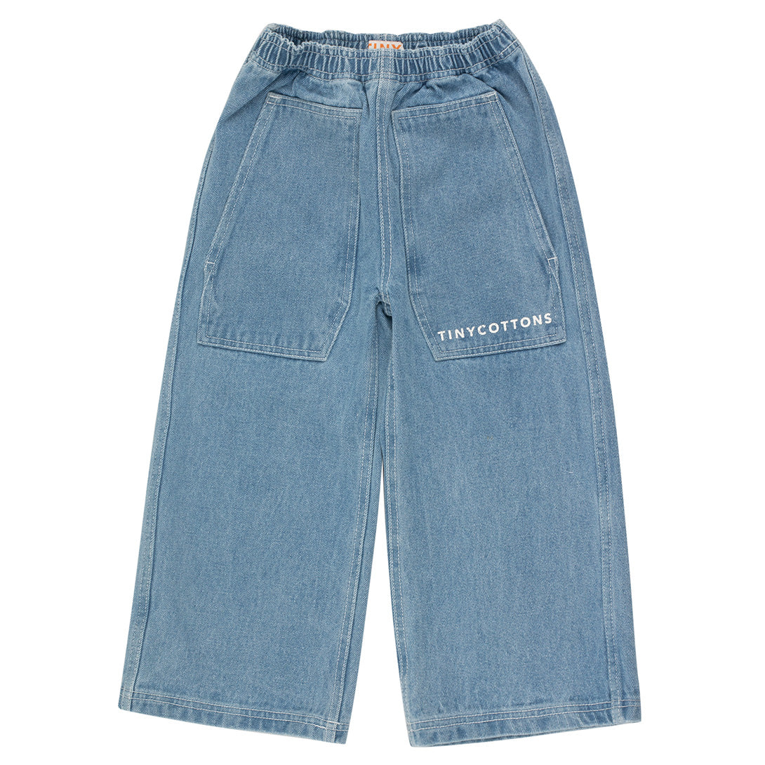 【tinycottons】GRAPHIC DENIM PANT light blue denim パンツ 2y,3y,4y  | Coucoubebe/ククベベ