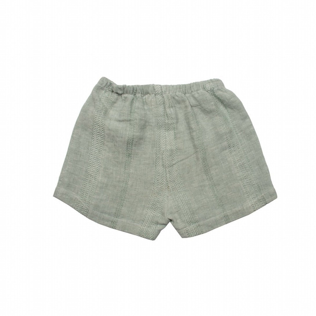 【SUUKY】【30%OFF】Textured Linen Baby Shorts Green Linen ショートパンツ 12/18m,18/24m  | Coucoubebe/ククベベ