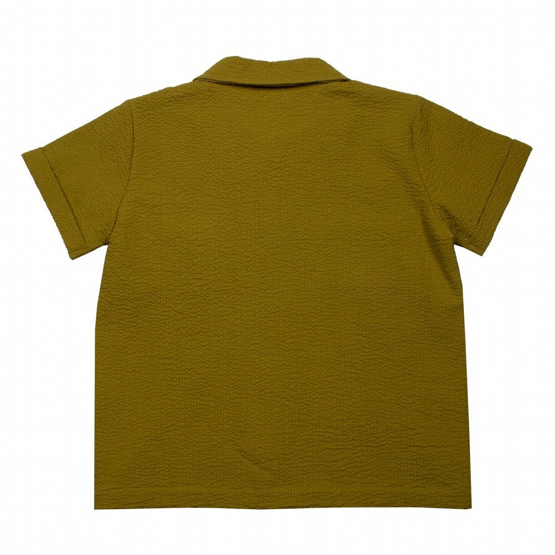 【SUUKY】【30%OFF】Seersucker Shirt Avocado 半袖シャツ 2y,4y,6y  | Coucoubebe/ククベベ