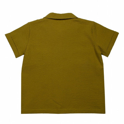 【SUUKY】【30%OFF】Seersucker Shirt Avocado 半袖シャツ 2y,4y,6y（Sub Image-2） | Coucoubebe/ククベベ