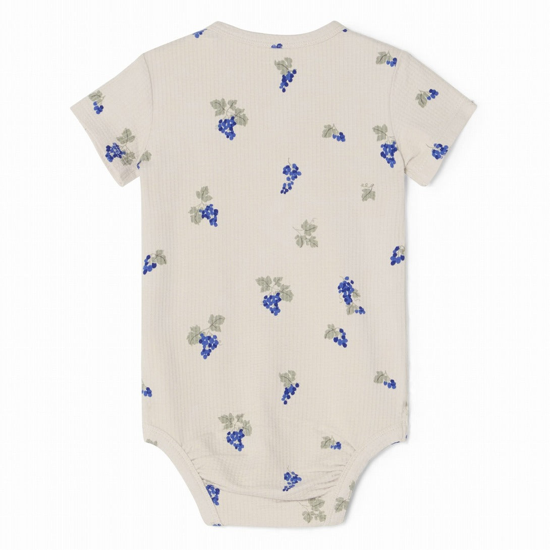 【garbo&friends】Grapes Ecru Structured SS Body ロンパース 2-6m,6-12m  | Coucoubebe/ククベベ