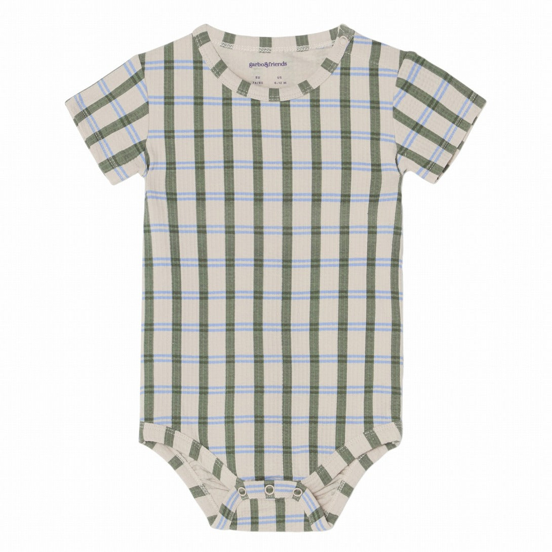 【garbo&friends】Lisboa Stripe Structured SS Body ロンパース 2-6m,6-12m  | Coucoubebe/ククベベ