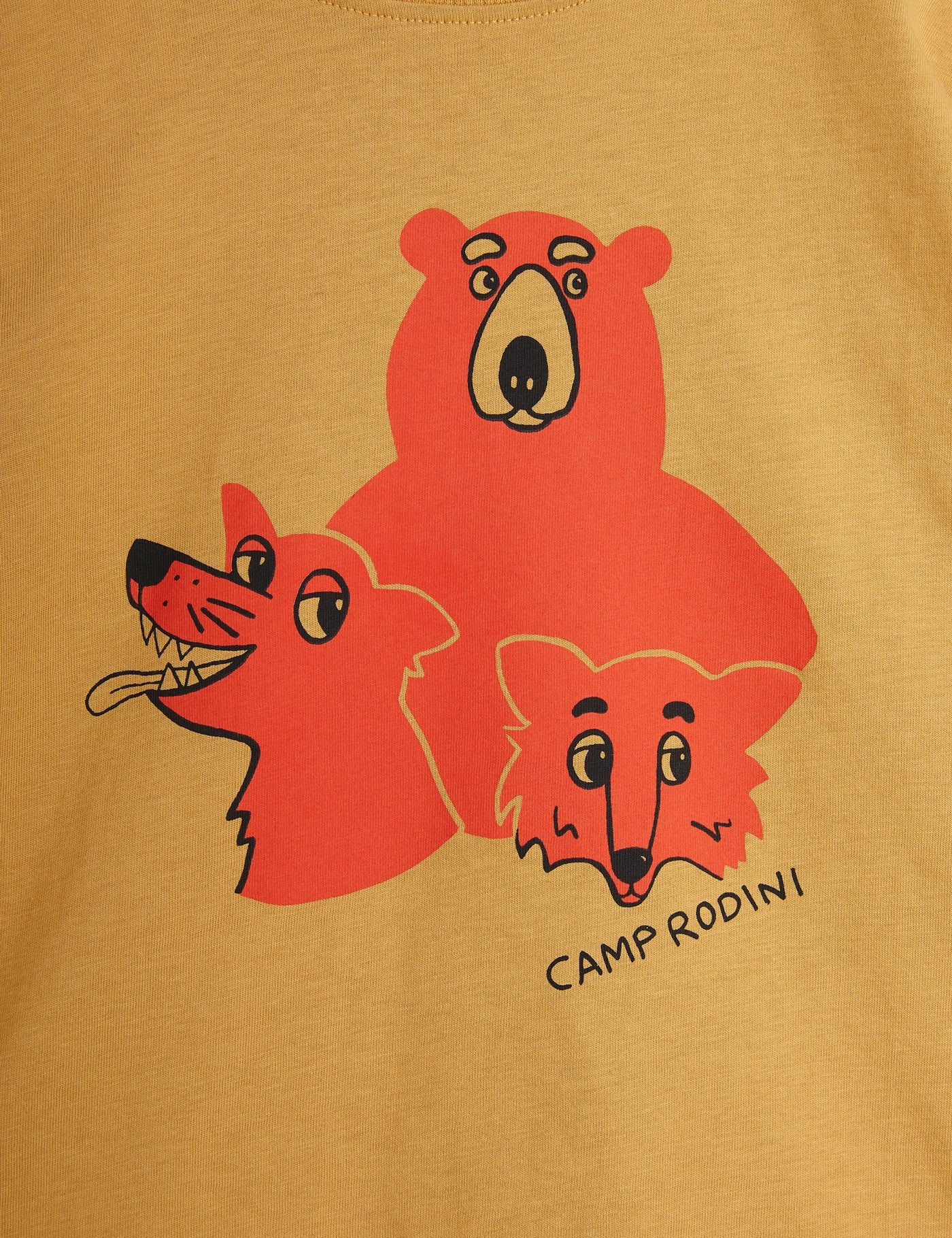 【mini rodini】Camp Rodini sp ss tee Beige 半袖Tシャツ 80/86,92/98,104/110,116/122  | Coucoubebe/ククベベ