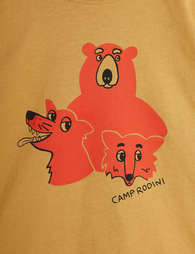 【mini rodini】Camp Rodini sp ss tee Beige 半袖Tシャツ 80/86,92/98,104/110,116/122（Sub Image-3） | Coucoubebe/ククベベ