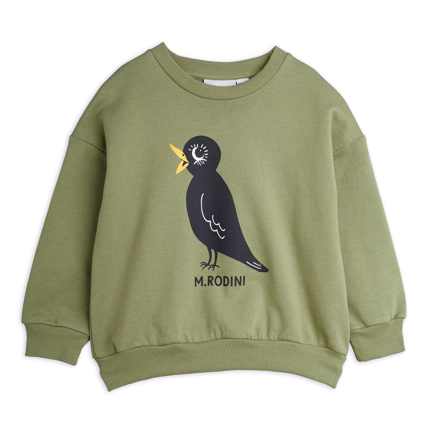 【mini rodini】Blackbird sp sweatshirt Green スウェット 80/86,92/98,104/110  | Coucoubebe/ククベベ