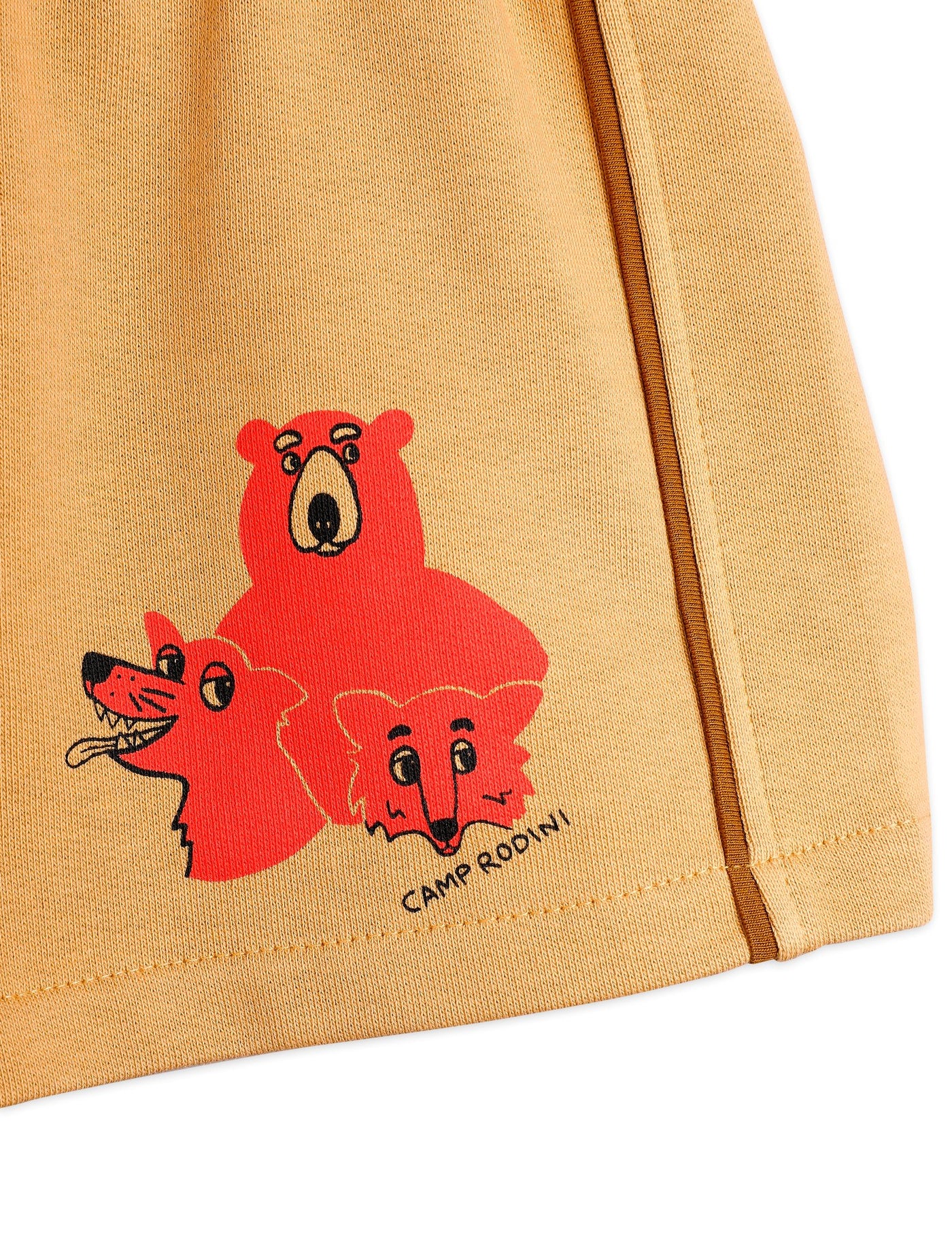 【mini rodini】Camp Rodini sp sweatshorts Beige ショートパンツ 80/86,92/98,104/110  | Coucoubebe/ククベベ