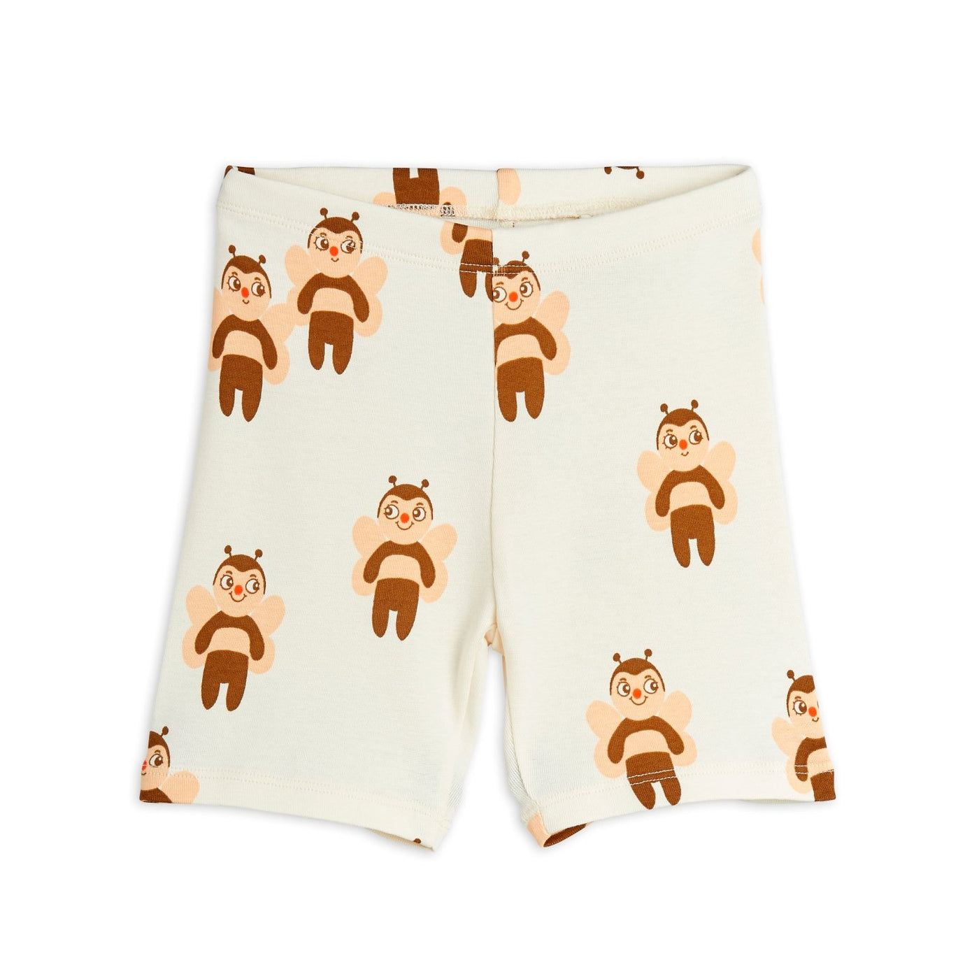【mini rodini】Bees aop bike shorts Offwhite ショートパンツ 80/86,92/98,104/110  | Coucoubebe/ククベベ