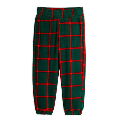 【mini rodini】Plaid aop fleece trousers Green パンツ 80/86,92/98,104/110,116/122（Sub Image-2） | Coucoubebe/ククベベ