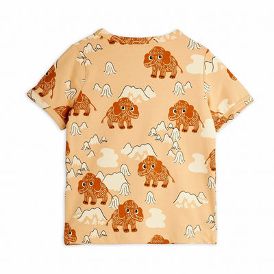 【mini rodini】Mammoth aop ss tee Beige 半袖Tシャツ 80/86,92/98,104/110（Sub Image-2） | Coucoubebe/ククベベ