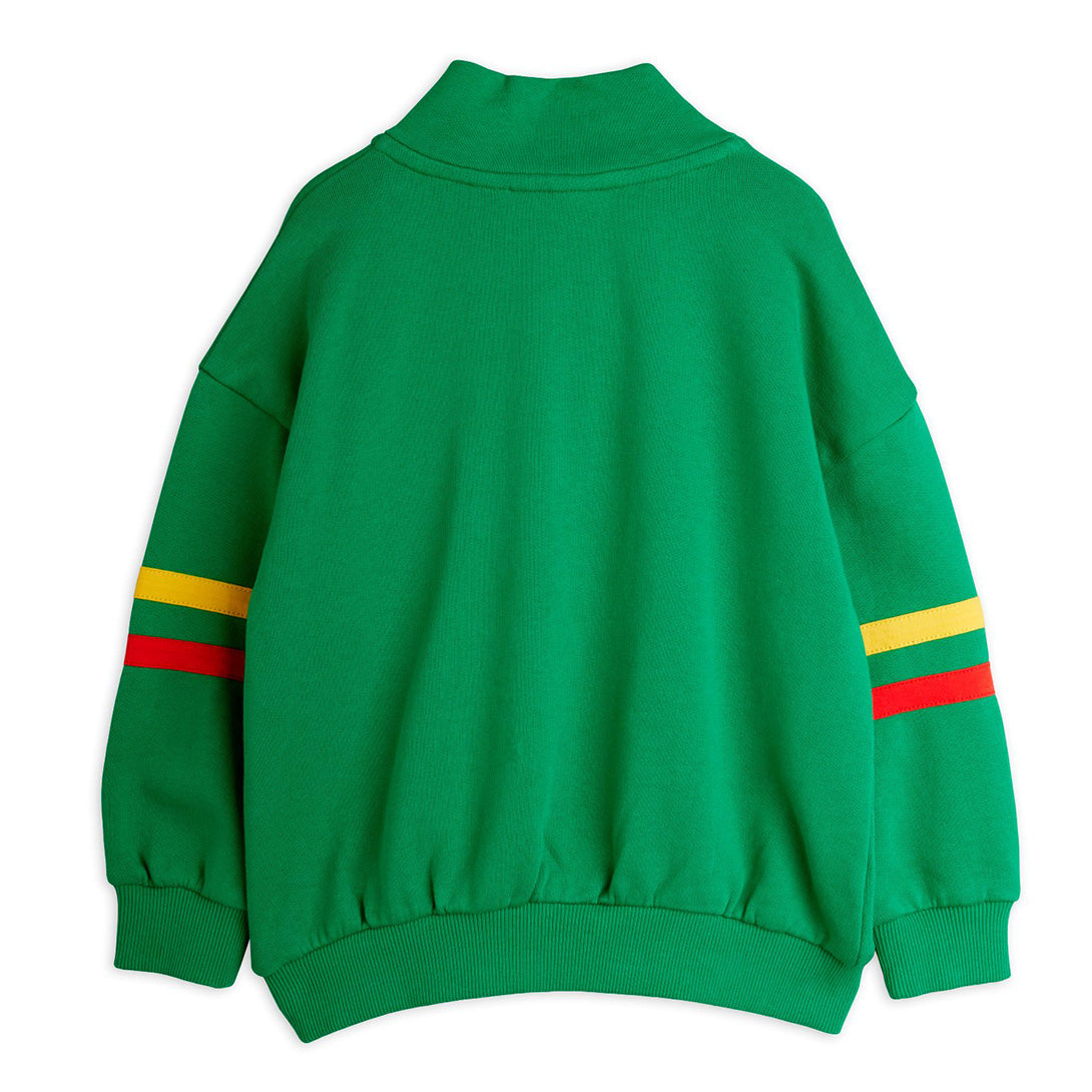 【mini rodini】E.T emb halfzip sweatshirt Green スウェット 92/98,104/110,116/122  | Coucoubebe/ククベベ