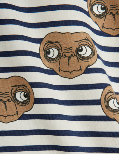 【mini rodini】E.T stripe aop ss tee Multi 半袖Tシャツ 80/86,92/98,104/110,116/122（Sub Image-3） | Coucoubebe/ククベベ