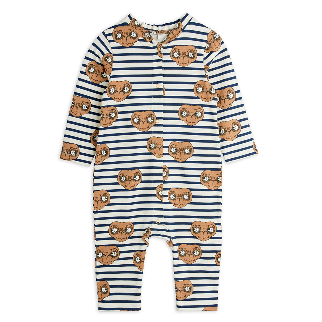 【mini rodini】IndiaE.T stripe aop jumpsuit Multi ジャンプスーツ 56/62,68/74,80/86  | Coucoubebe/ククベベ