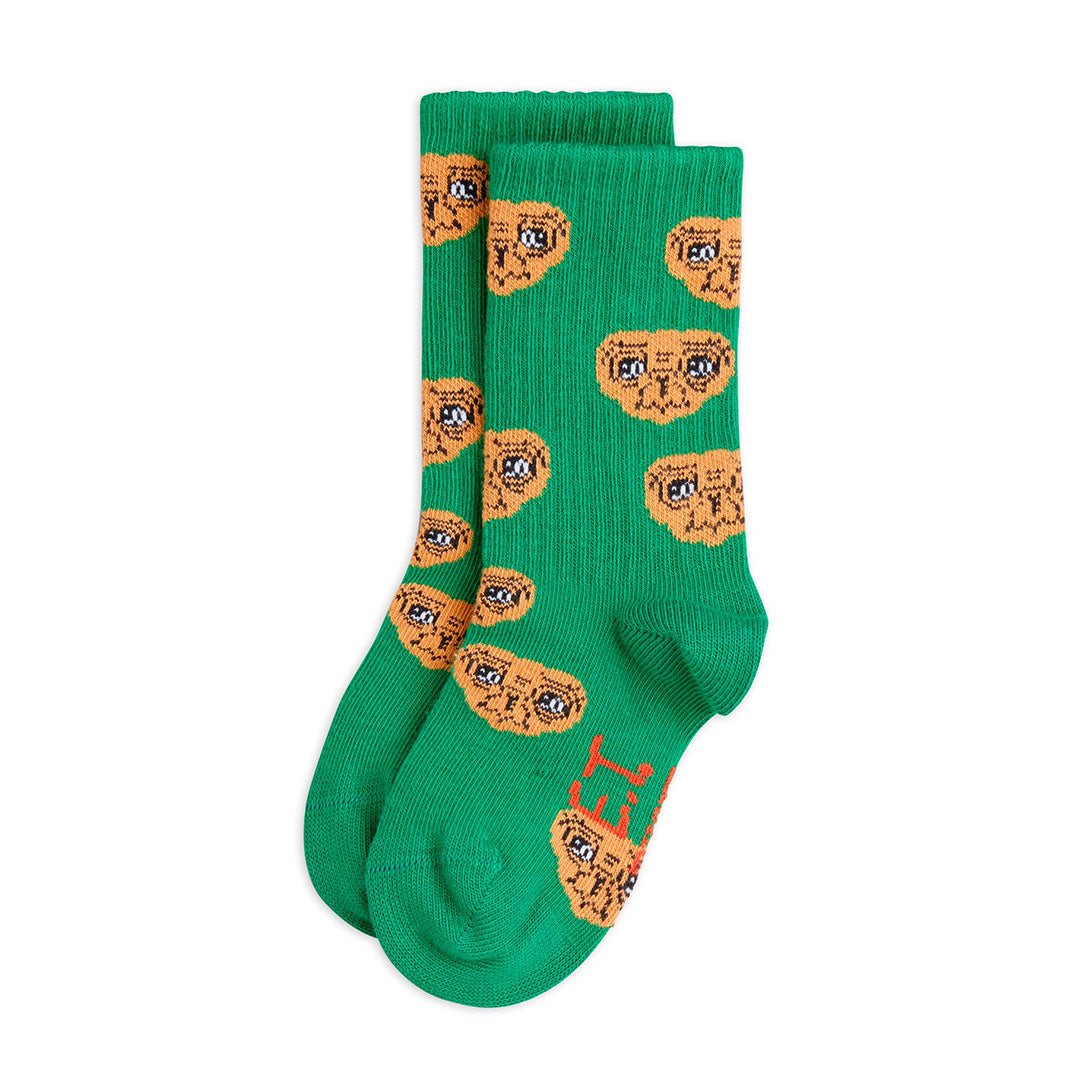 【mini rodini】E.T 1-pack sock Green 靴下 20/23,24/27  | Coucoubebe/ククベベ