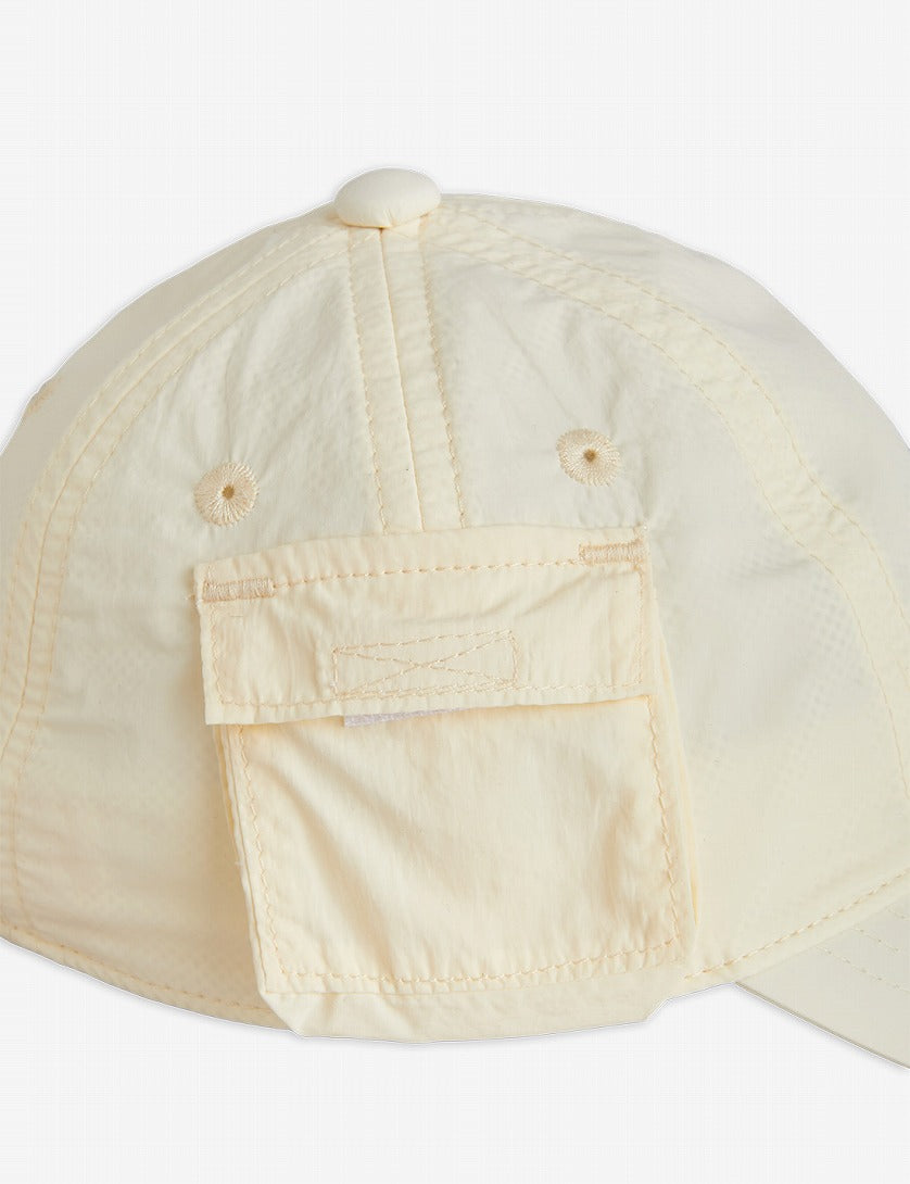 【mini rodini】E.T emb nylon pocket cap Offwhite 帽子 48/50,52/54  | Coucoubebe/ククベベ