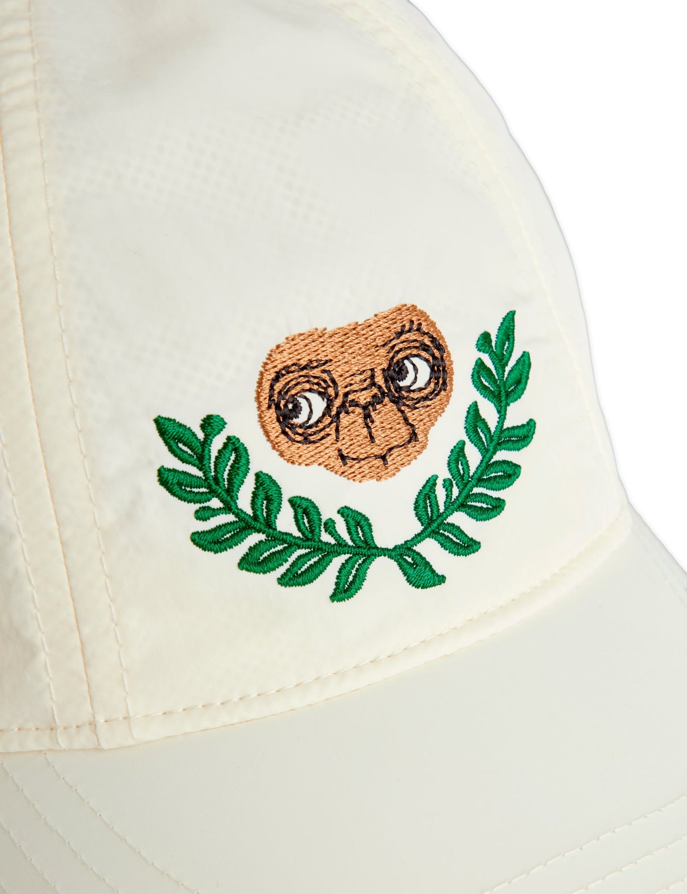 【mini rodini】E.T emb nylon pocket cap Offwhite 帽子 48/50,52/54  | Coucoubebe/ククベベ
