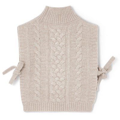 【garbo&friends】【40%OFF】Knitted Neckwarmer Oat ネックウォーマー 1-4y,5-7y（Sub Image-2） | Coucoubebe/ククベベ