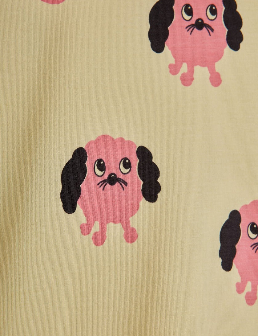 mini rodini】Doggies aop ss tee Yellow 半袖Tシャツ 68/74,80
