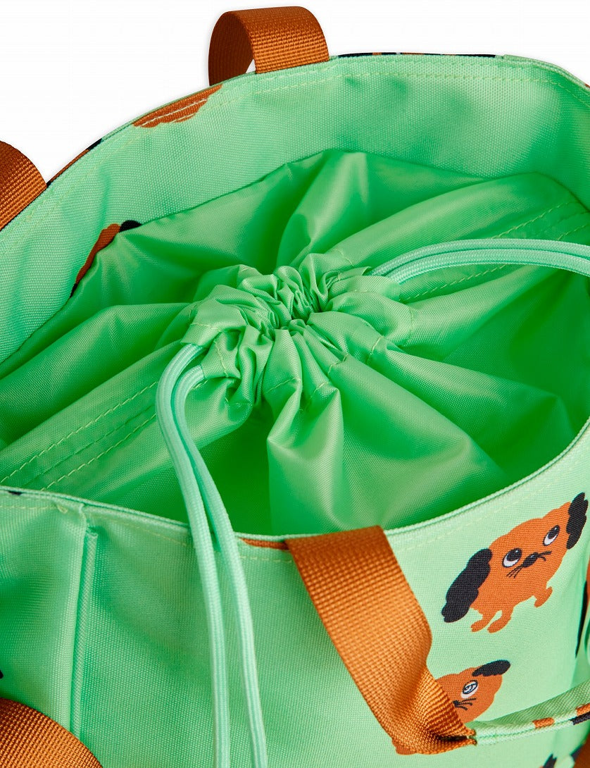 【mini rodini】Doggies aop complimentary bag Green バッグ  | Coucoubebe/ククベベ