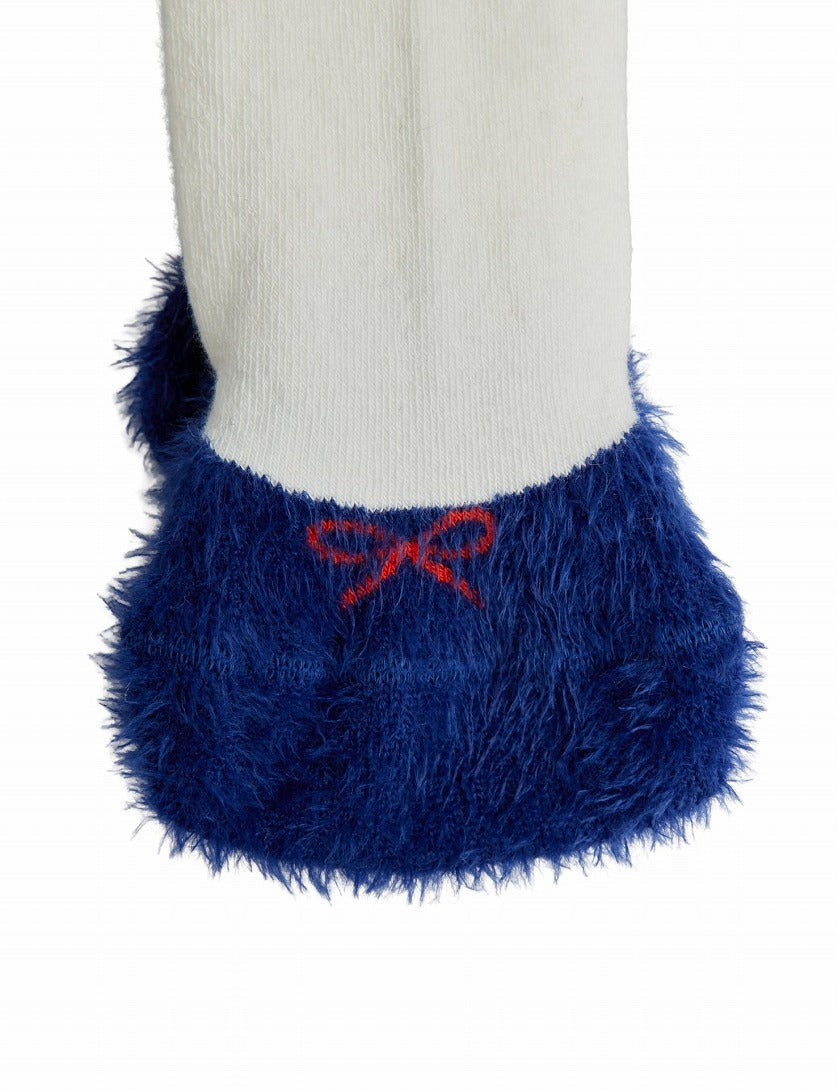 【mini rodini】Doggie anti-slip baby tights Offwhite タイツ 56/62,68/74  | Coucoubebe/ククベベ