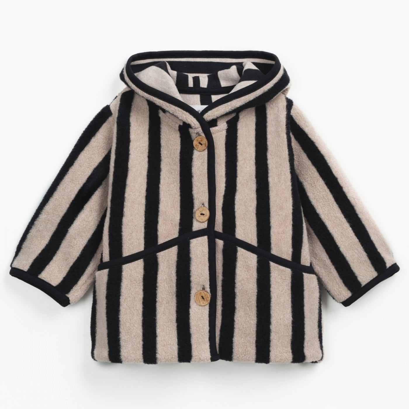 【PLAY UP】Striped Plush Jacket ジャケット 18m,24m,36m  | Coucoubebe/ククベベ