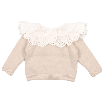 【the new society】Reykjavík Baby Cardigan Vanilla Cream カーディガン 18m,24m（Sub Image-2） | Coucoubebe/ククベベ