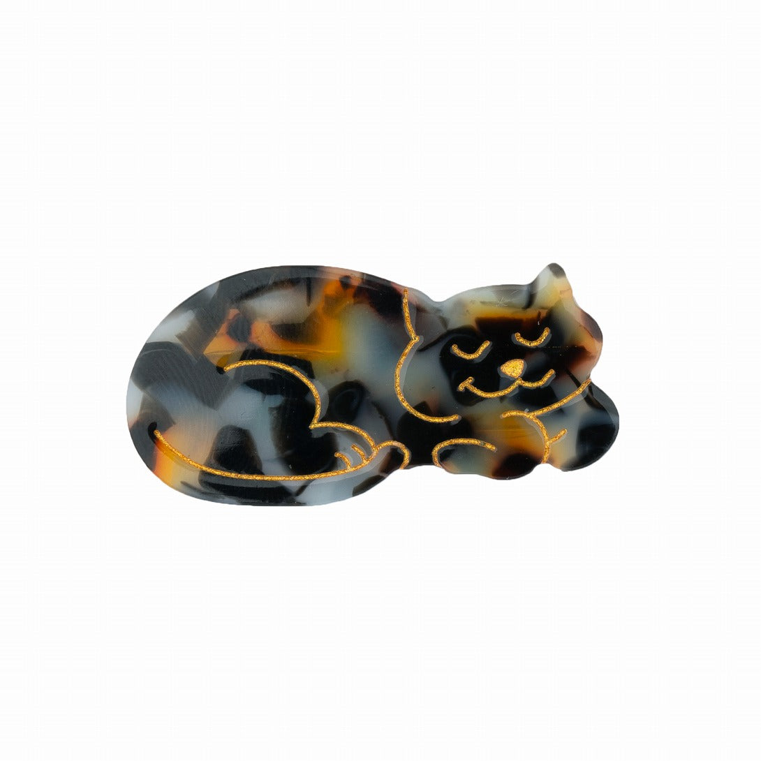 【Coucou Suzette】Tortoiseshell Cat Hair Clip ミケ猫ヘアクリップ  | Coucoubebe/ククベベ