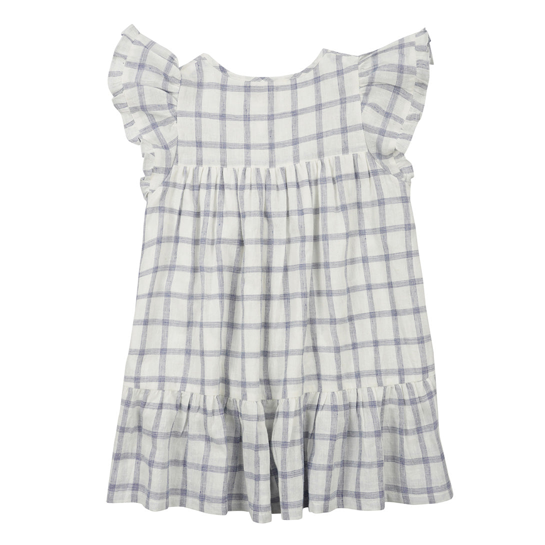 【LOUISE MISHA】【30%OFF】Dress Carlina Blue River Checks ワンピース 18m,24m,3y,4y  | Coucoubebe/ククベベ
