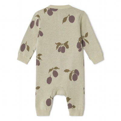 【garbo&friends】Prune Beige Knitted Onesie ロンパース 0-2m,2-6m,6-12m（Sub Image-2） | Coucoubebe/ククベベ