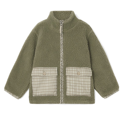 【garbo&friends】【40%OFF】Silver Green Pile Jacket ジャケット 3-4y,5-6y（Sub Image-1） | Coucoubebe/ククベベ