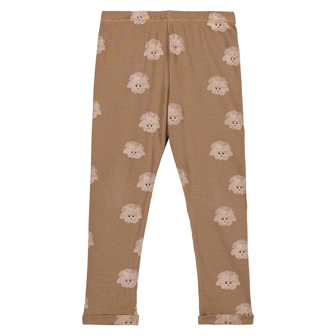 【STUDIO BOHEME】【9月上旬発送】ROM POM LEGGINGS MOCHA/DOGS レギンス 6m,12m,18m,24m,36m,4y  | Coucoubebe/ククベベ