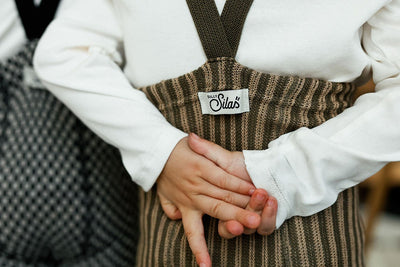 【SILLY Silas】【予約販売】Seaweed Brown×Peanut Striped タイツ 3-6m,6-12m,1-2y（Sub Image-13） | Coucoubebe/ククベベ
