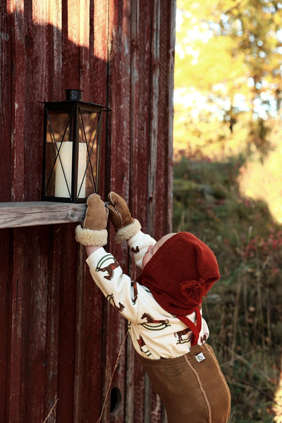 【SILLY Silas】Classic Footed Acorn Brown×Maple Leaf タイツ 3-6m（Sub Image-10） | Coucoubebe/ククベベ