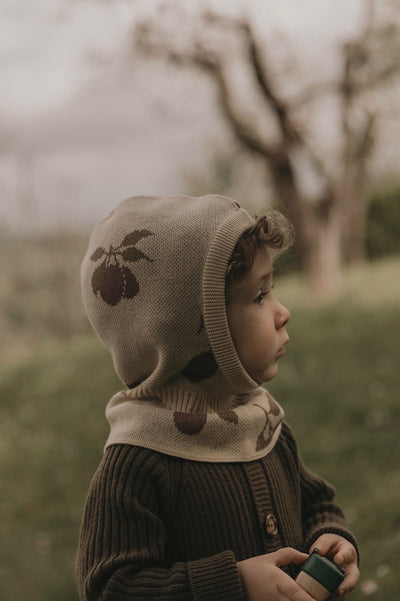 【garbo&friends】Prune Beige Knitted Balaclava バラクラバ 6-12m,1-4y（Sub Image-4） | Coucoubebe/ククベベ