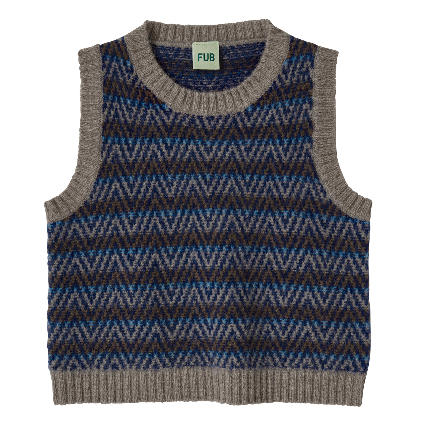 【FUB】LAMBSWOOL VEST hazel melange ベスト 80,90cm  | Coucoubebe/ククベベ