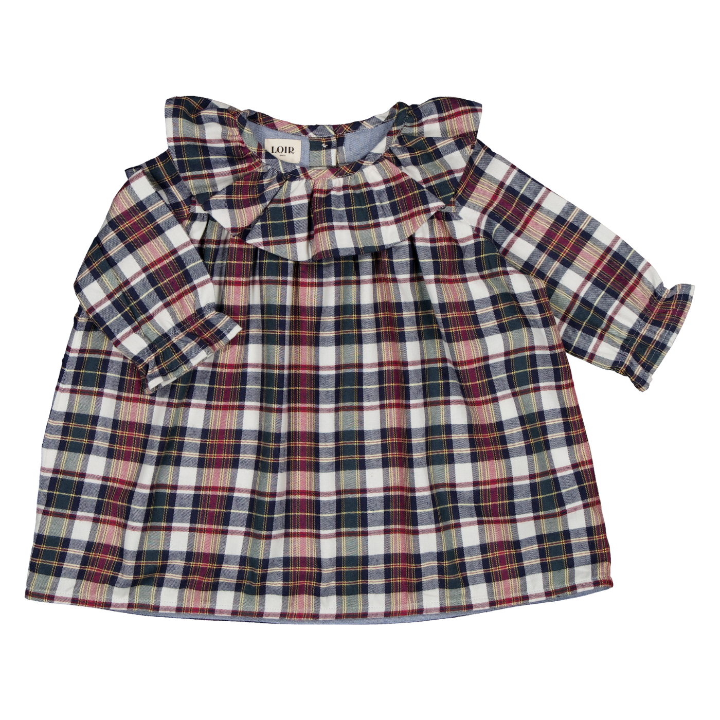 【LOIR Paris】Robe MARY CHRISTMAS TARTAN ワンピース 18m,24m,36m  | Coucoubebe/ククベベ