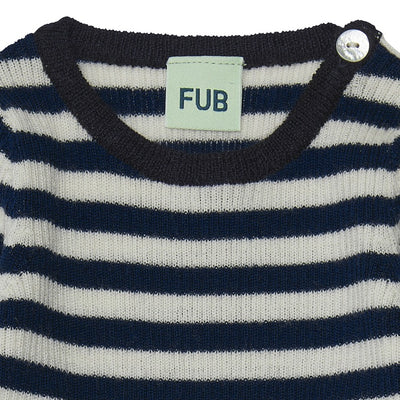 【FUB】【40%OFF】BABY RIB BLOUSE ecru/royal blue ブラウス 80,86,92cm（Sub Image-2） | Coucoubebe/ククベベ